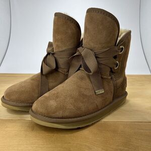 Australia Luxe Collect. Lace Bedouin Short Chestnut‎ Sheepskin Bootie Size 8 NEW